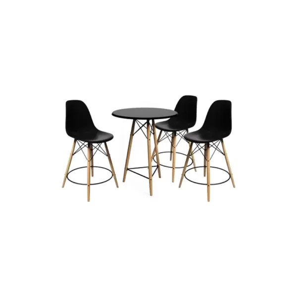 Mesas Bistro e Banquetas Charles Eames
