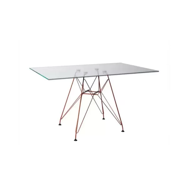 Mesa Eames DKR de Vidro